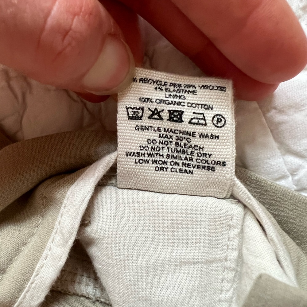 Djerf Avenue Cream Straight Leg Pants - Picture 6 of 8